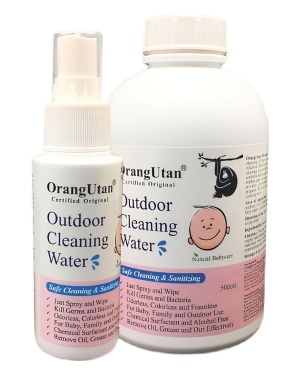 baby outdoor cleaning water