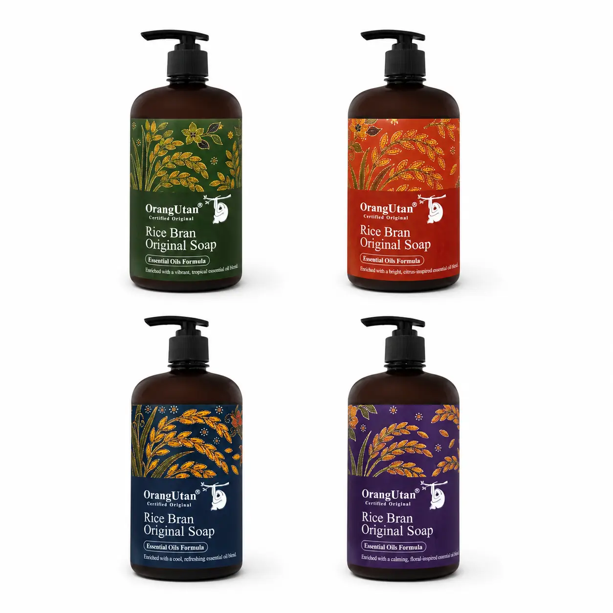 rice bran original soap (essential oil formula)